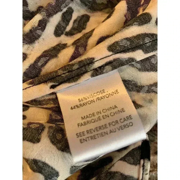 Milly Emma Blouse Leopard Print Sleeveless Halter Top Blouse Petite NEW 1078 - Picture 6 of 7